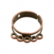 Fornituras metálicas TQ anillo ajustable con anillas cobre (sin níquel)