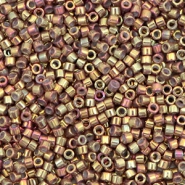 Abalorios Miyuki Delica's 11/0 Metallic iris earth batik gold DB-1010