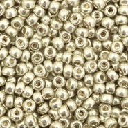 Miyuki Rocalla 8/0 Duracoat galvanized silver 8-4201