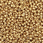 Miyuki Rocalla 11/0 Duracoat galvanized champagne gold 11-4204