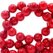Piedras naturales 6 mm con mármol look rojo ruby