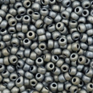 Miyuki Rocalla 8/0 Metallic matte silver grey 8-2002