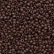 Miyuki Rocalla 11/0 Opaque chocolate brown 11-409