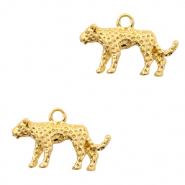 Colgantes met&aacute;licos Basic Quality leopardo Dorado (sin n&iacute;quel)
