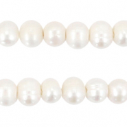 BQ Perlas de agua dulce redondas 7-8mm Blanco natural