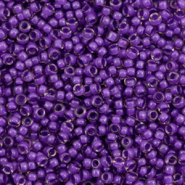 Rocalla Miyuki 11/0 Semi frosted dark lilac lined light amethyst 11-1932