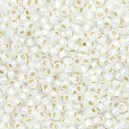 Rocalla Miyuki 11/0 Gilt lined white opal 11-551