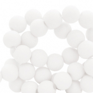 Abalorios acr&iacute;licos 6 mm Blanco