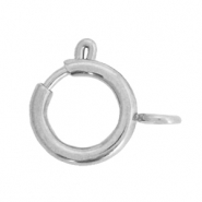 Fornituras acero inox cierre de reasa 12x14mm Plateado