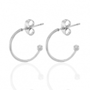 Pendientes Acero Inox criolla Plateado