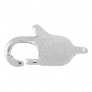 Fornituras Acero inox mosquet&oacute;n 11mm Plateado