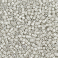 Abalorios Miyuki Delica's 11/0 Fancy lined moonstone grey DB-2391