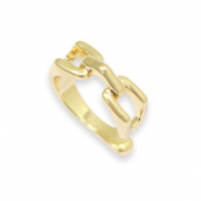 Metal TQ latón pendientes ear cuff Dorado
