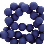 Abalorios acr&iacute;licos 6 mm Azul real oscuro