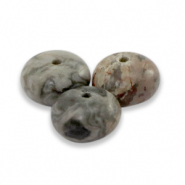 Piedras naturales Dolomita rondeles 8x5mm Beige-gris