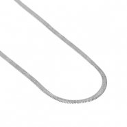 Cadenas Acero Inox serpiente Plateado