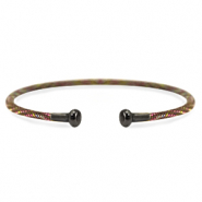 C.U.S&reg; pulsera de joyer&iacute;a Marr&oacute;n-plata antracita