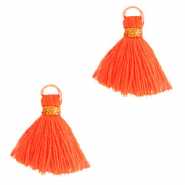 Borlas 1.5cm Oro-naranja ne&oacute;n