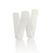 Colgantes conchas especial letra W Blanco (color natural)