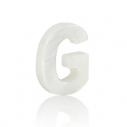 Colgantes conchas especial letra G Blanco (color natural)