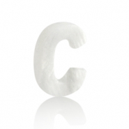Colgantes conchas especial letra C Blanco (color natural)