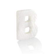 Colgantes conchas especial letra B Blanco (color natural)