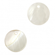 Colgantes concha especial 8mm Blanco (color natural)