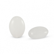 Piedras naturales Cuarzo Lechoso &oacute;valo Blanco