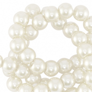 Perlas de cristal 4mm Opaco Blancuzco