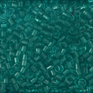 Abalorios Miyuki Delica's 15/0 Transparent Caribbean teal DBS1112