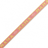 Cinta con texto "mama" Rosa vintage-dorado