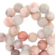 Piedras naturales Calcita y M&aacute;rmol 8mm Multicolor rosa vintage