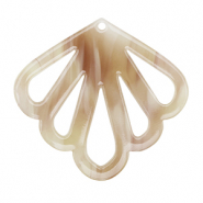Colgantes de resina concha Beige