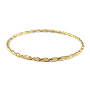 Pulseras Acero Inox retorcido Dorado