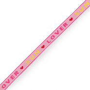 Cinta con texto "sun & love" Rosa claro