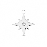 Colgantes Acero Inox estrella Plateado