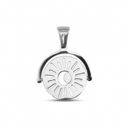 Colgantes Acero Inox sol giratorio Plateado
