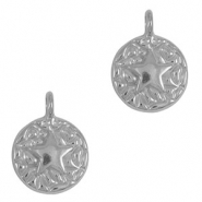 Colgantes Acero Inox estrella de mar Plateado