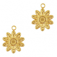 Colgantes Acero Inox girasol Oro