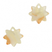Colgantes de resina flor Naranja cobrizo