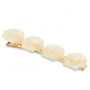 Accesorios pinza para el pelo concha Blanco