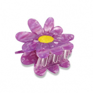 Accesorios pinza para el pelo flor P&uacute;rpura