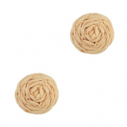 Colgantes Rafia 12mm Durazno claro