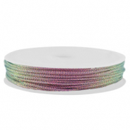 Hilo macram&eacute; trenzado 0,8mm Violeta met&aacute;lico