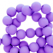 Abalorios acr&iacute;licos 4 mm P&uacute;rpura