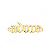 Colgantes Acero Inox entrepieza ''adore'' Dorado