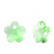 Colgantes de cristal flor Verde claro
