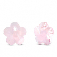 Colgantes de cristal flor Rosa claro