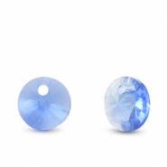 Colgantes de cristal redondos Azul zafiro