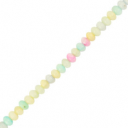 Abalorios conchas rondeles Multicolor pastel